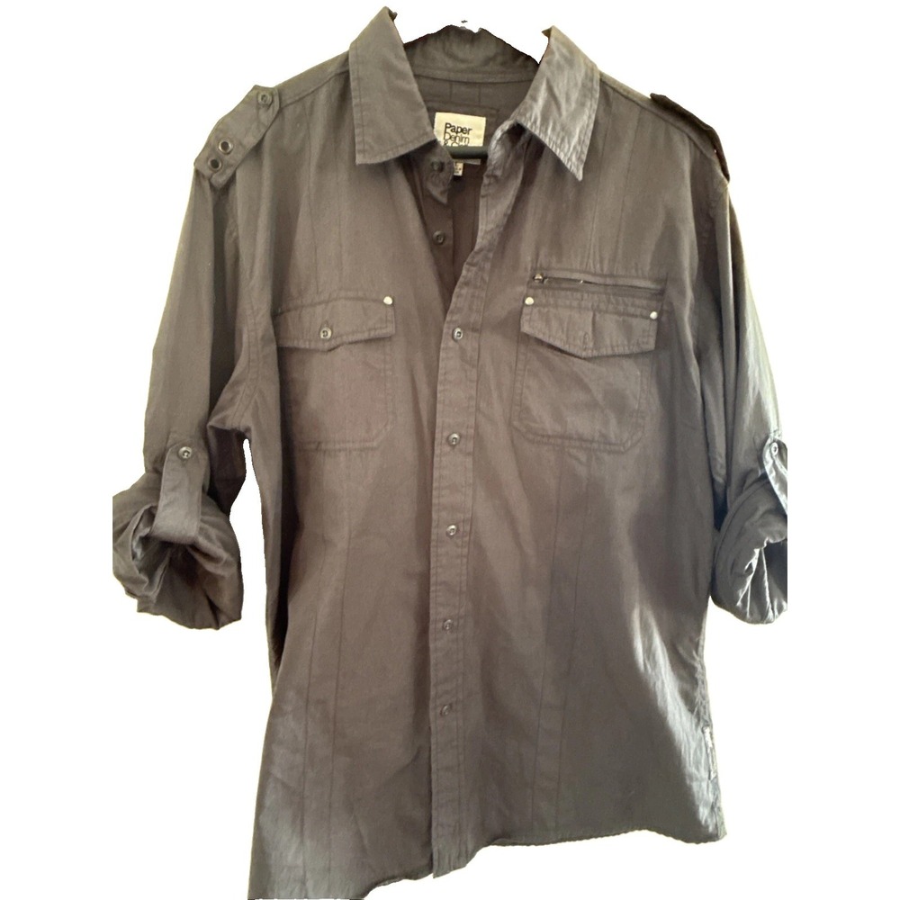 Paper Denim And Cloth Shirt dark grey Men's Large